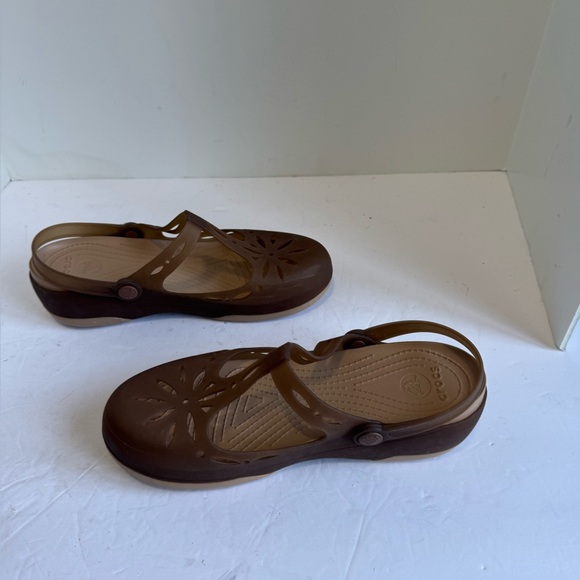 Crocs(WMNS) Crocs Summer Brown Size 9 - Picture 12 of 15